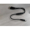 Universal DC UPS 12V/9V  splitter cable, 1-DC to 2-DC (Male)